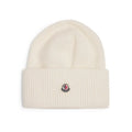 Moncler Luxuriöser Beiger Wollmützen-Hut für Winter Wärme & Stil
