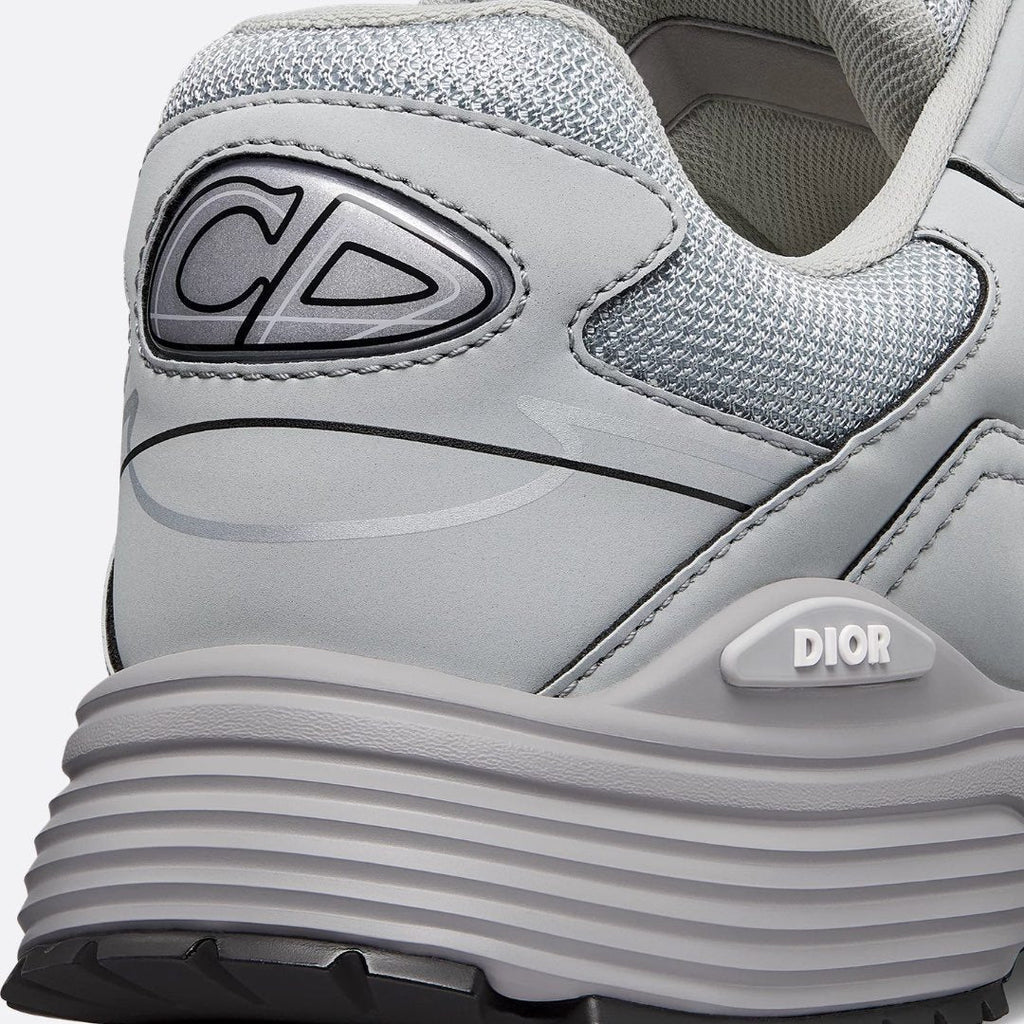 Dior B30 Grey Mesh Technischer Stoff Sneaker Herren Laufschuh Sportlich Elegant Komfortabel