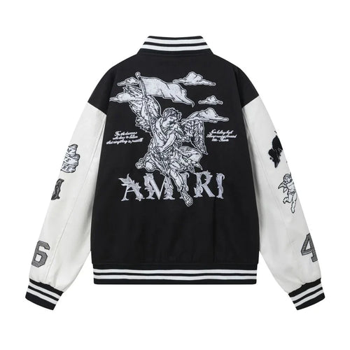 Luxuriöse Amiri Monogramm Designer Jacke – Stilvoll, Einzigartig, Streetwear Chic