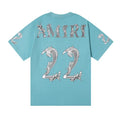 Amiri '22' Herren Luxus T-Shirt: Rock-and-Roll Street Style, Premium Baumwolle, Exklusives Design