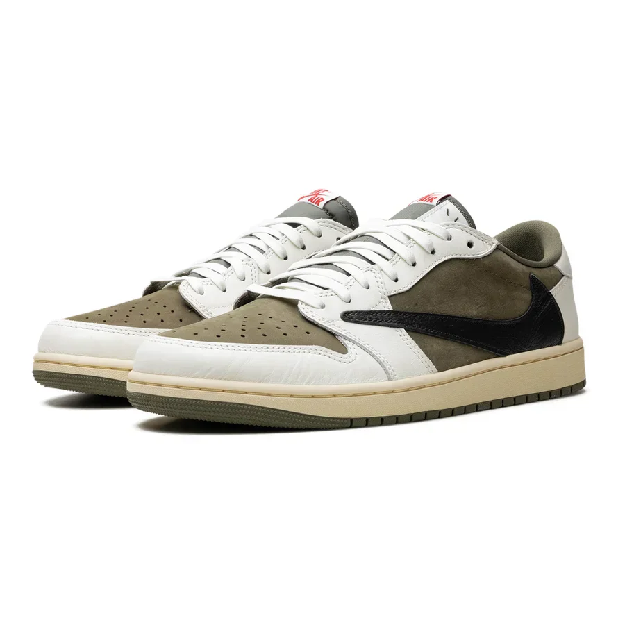 Exklusiver Air Jordan 1 Low OG SP Travis Scott 'Medium Olive' Sneaker
