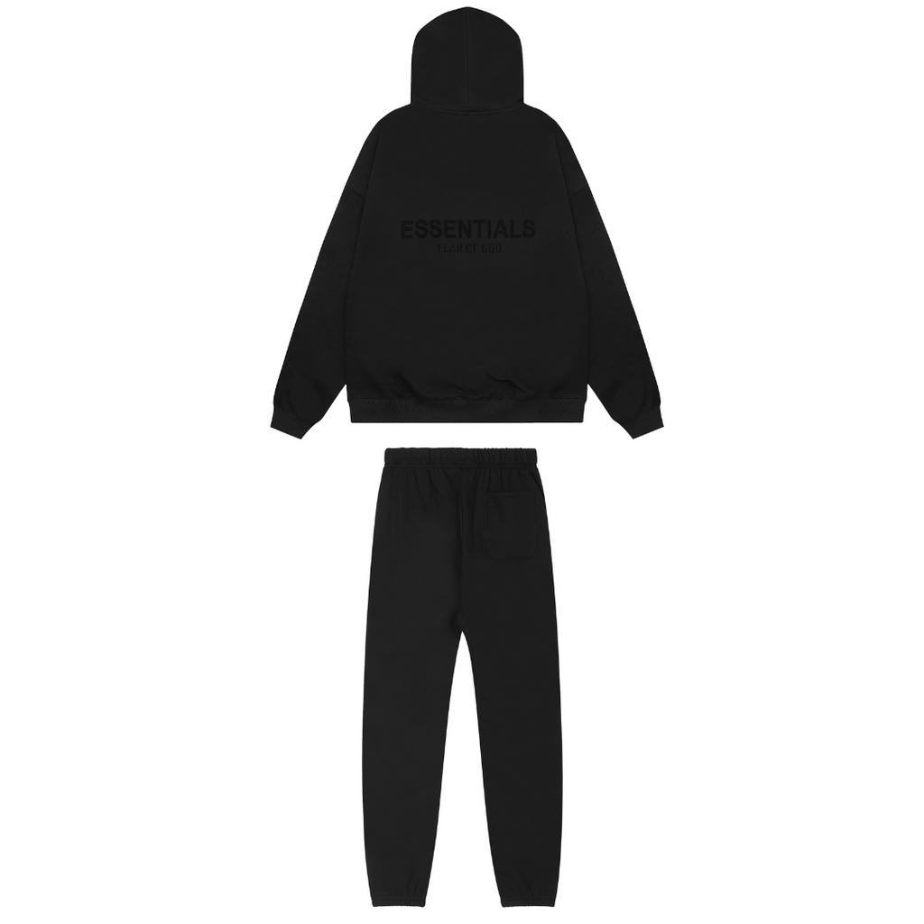 Essentials Fear Of God Schwarzer Trainingsanzug – Premium Streetwear Komfort