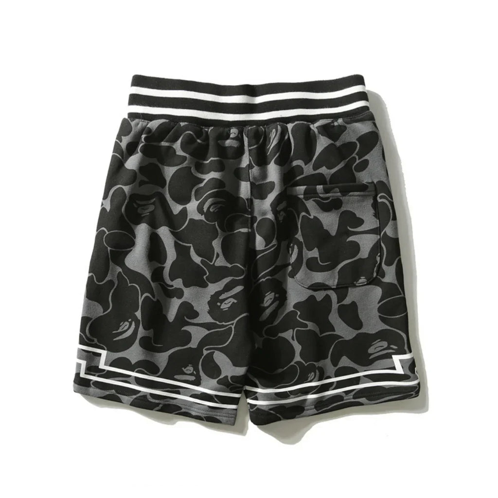 BAPE Streetwear Shorts Unisex – Ikonisches Japanisches Affen-Logo Design – Exklusiver Komfort