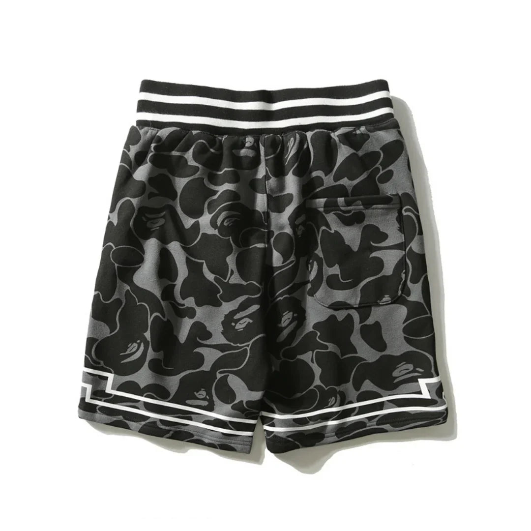 BAPE Streetwear Shorts Unisex – Ikonisches Japanisches Affen-Logo Design – Exklusiver Komfort