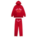 SP5DER Tracksuit Schwarz Rot – Bequemer Streetwear Anzug für Stil & Komfort