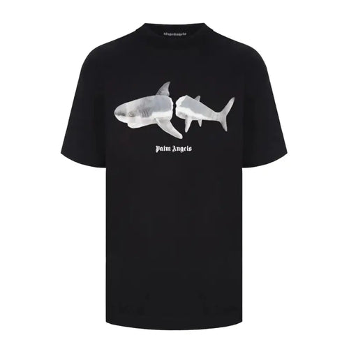 Palm Angels Hai Print T-Shirt – Luxuriöses Streetwear Baumwoll-Shirt Kurzarm Unisex