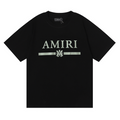 Luxuriöses Amiri M.A Bar T-Shirt Herren Baumwolle Designer Streetwear Schwarz