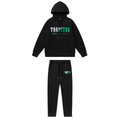 Exklusiver Trapstar Decoded 2.0 Kapuzen-Trainingsanzug Schwarz Grün – Premium Streetwear Set