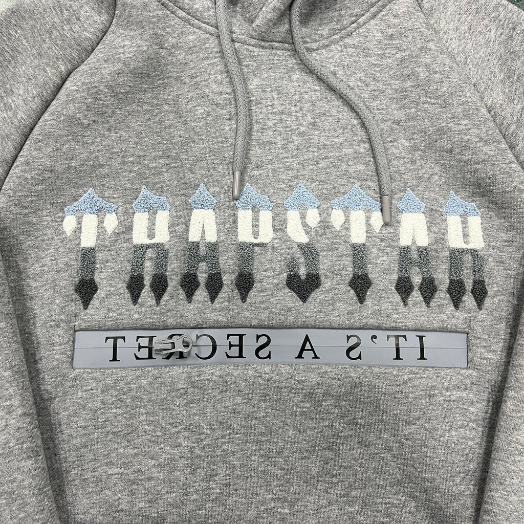 Trapstar Secret Decoded 2.0 Grauer Kapuzen-Jogginganzug – Stylischer Streetwear Set
