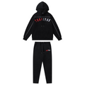 Trapstar Irongate Arch Chenille Trainingsanzug Schwarz Rot Luxuriöser Streetwear