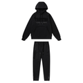 Trapstar Decoded 2.0 Kapuzen-Trainingsanzug Dreifach Schwarz – Stilvoller Streetwear Freizeitanzug