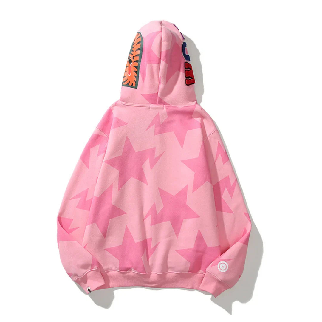 Authentischer BAPE Affenkopf Logo Kapuzenpullover für Herren – Premium Streetwear Komfort