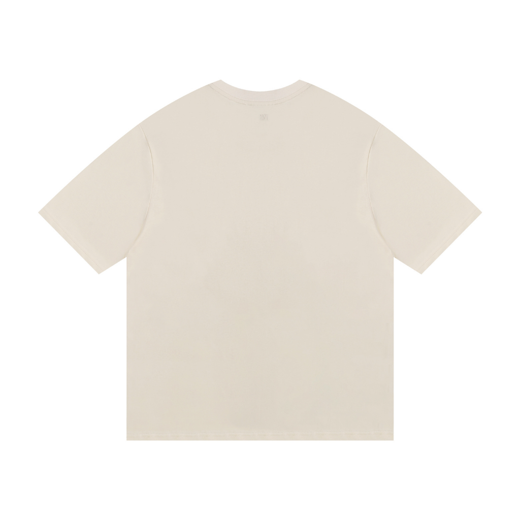 AMI Paris Baumwoll T-Shirt Herren: Stilvoll, Bequem, Herzlogo Design, Zeitlos Elegant