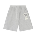 Luxuriöse AMI Paris Ami de Cœur Logo Baumwollshorts – Bequemer Pariser Stil