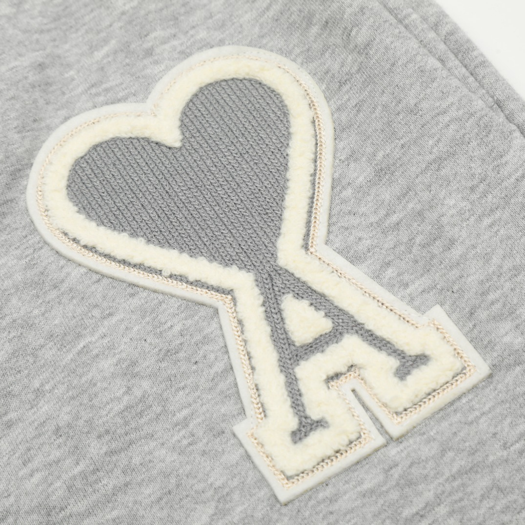 Luxuriöse AMI Paris Ami de Cœur Logo Baumwollshorts – Bequemer Pariser Stil