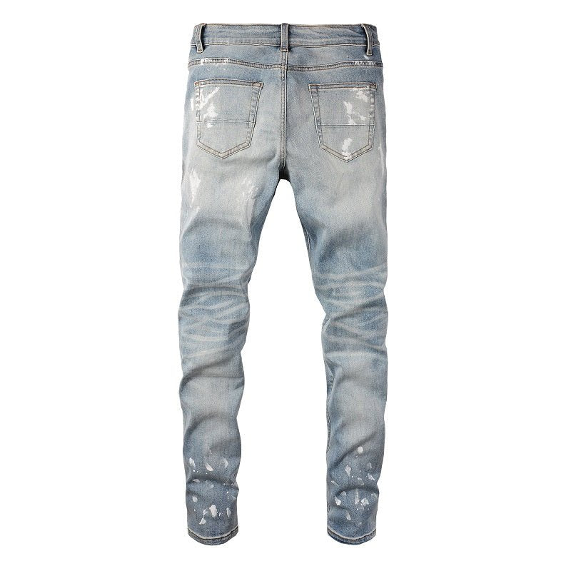 Amiri Schwarze Diamant Designer Jeans – Luxuriöser Slim Fit Stretch Denim