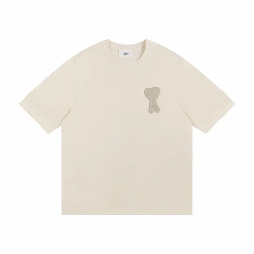 AMI Paris Herz-Logo Baumwoll-T-Shirt Unisex – Zeitlos Elegant & Komfortabel