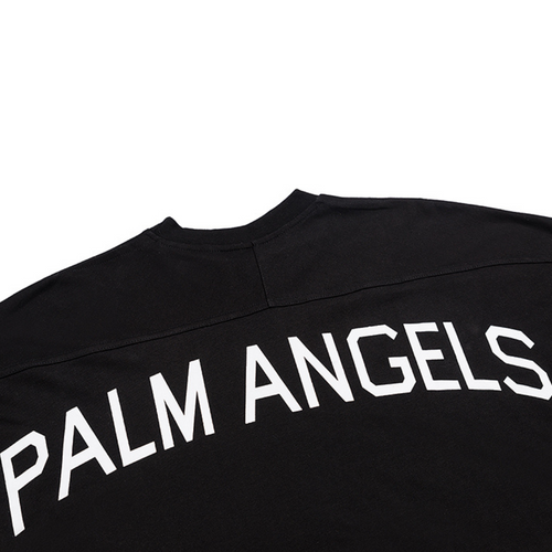 Palm Angels Meerjungfrau T-Shirt: Luxuriöses Baumwoll-T-Shirt mit ikonischem Logo-Print
