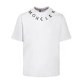 Moncler Hochwertiges Baumwoll-T-Shirt mit Logo-Print Herren Schwarz Weiß