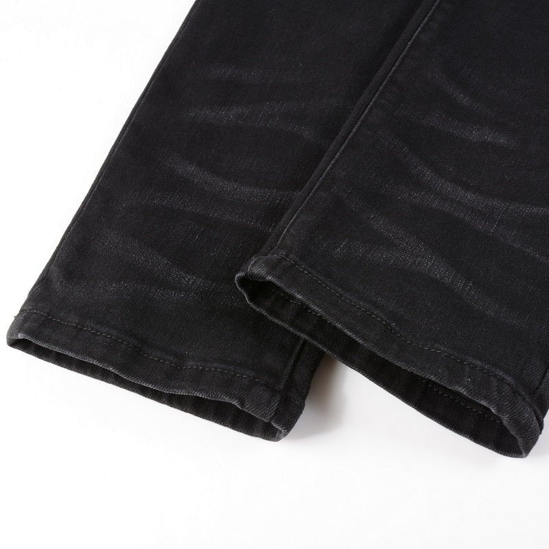 Amiri Herren Luxus Jeans: Blauer Farbverlauf, Schwarz, Slim Fit