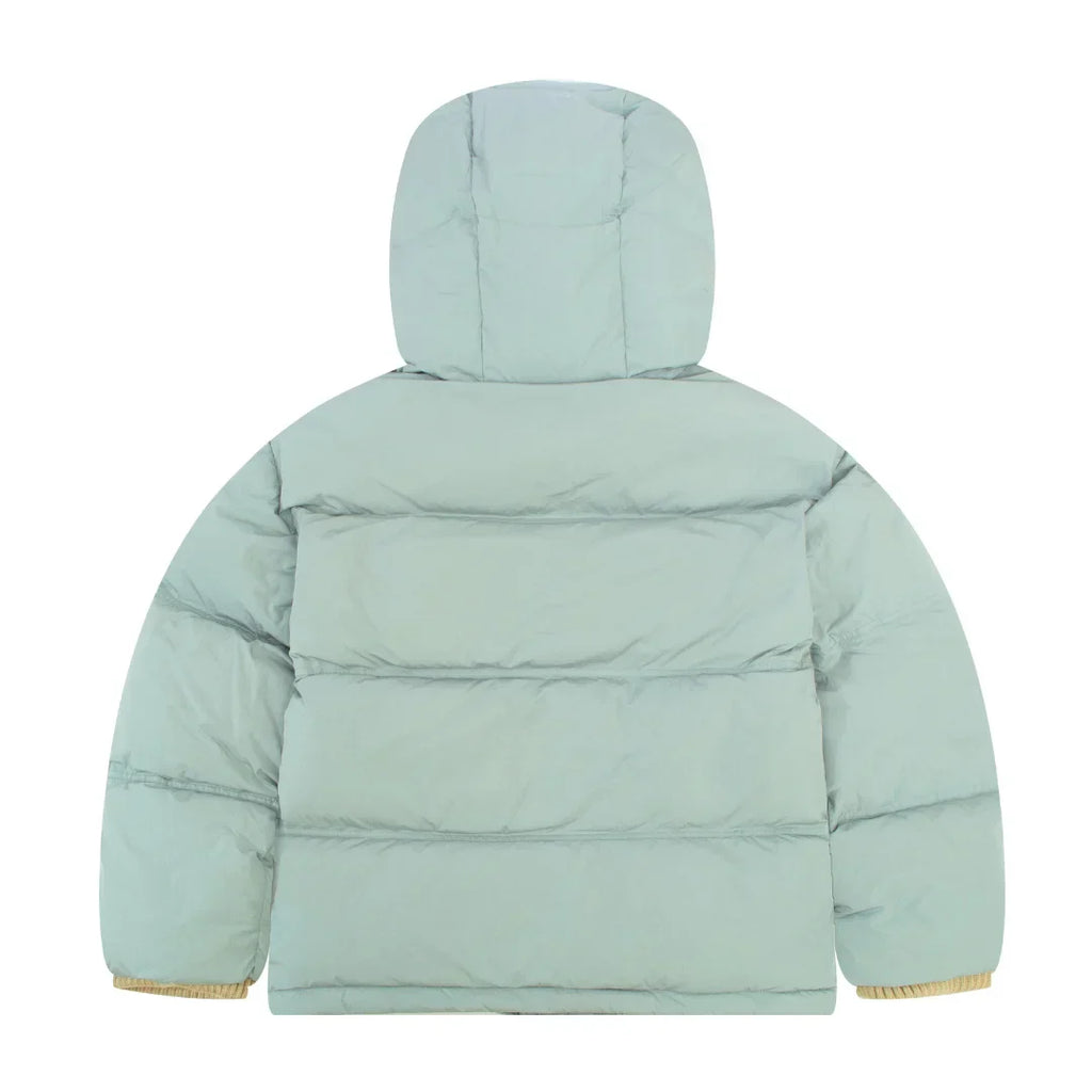 AMI Paris Blaue Pufferjacke: Stylisch, Warm, Hochwertig – Modernes Unisex-Design