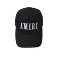 Amiri Luxuriöse Rock'n'Roll Streetwear Baseballkappe Schwarz-Weiß Exklusives Design