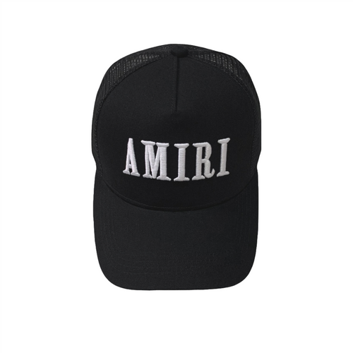 Amiri Luxuriöse Rock'n'Roll Streetwear Baseballkappe Schwarz-Weiß Exklusives Design