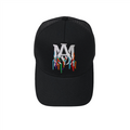 Luxuriöse Amiri Designer Baseballkappe Schwarz – Stilvoller Streetwear-Look mit Logo