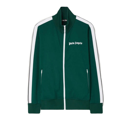 Palm Angels Grüner Luxus Tracksuit: Stilvoller Trainingsanzug für Herren und Damen