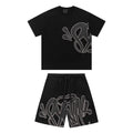 Stylischer Syna World Schwarzer Trainingsanzug für Herren – Komfort & Streetwear-Look