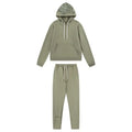 Syna World Grüner Logo Trainingsanzug – Bequemer Urban Streetwear Style Set