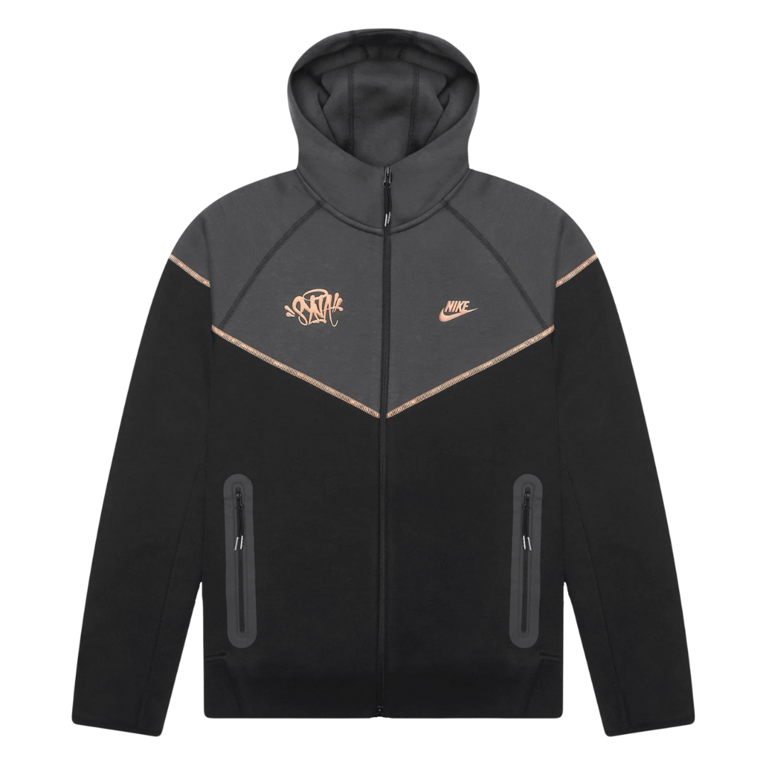 Syna Tech Schwarzer Trainingsanzug: Modern, Bequem, Stilvoll für Streetwear-Fans