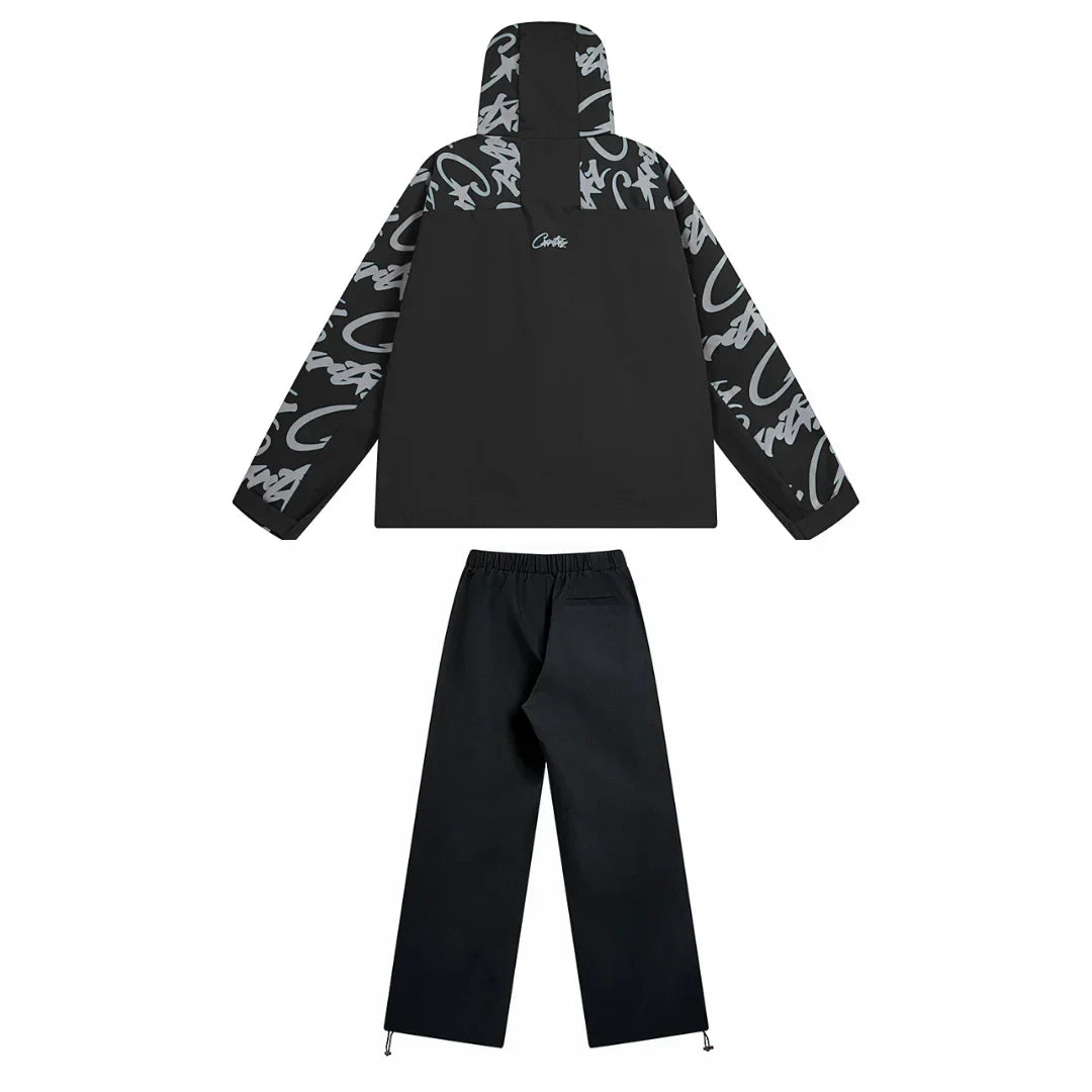 Corteiz Arctic Black Trainingsanzug: Bequemes, Stylisches Set für Freizeit & Sport