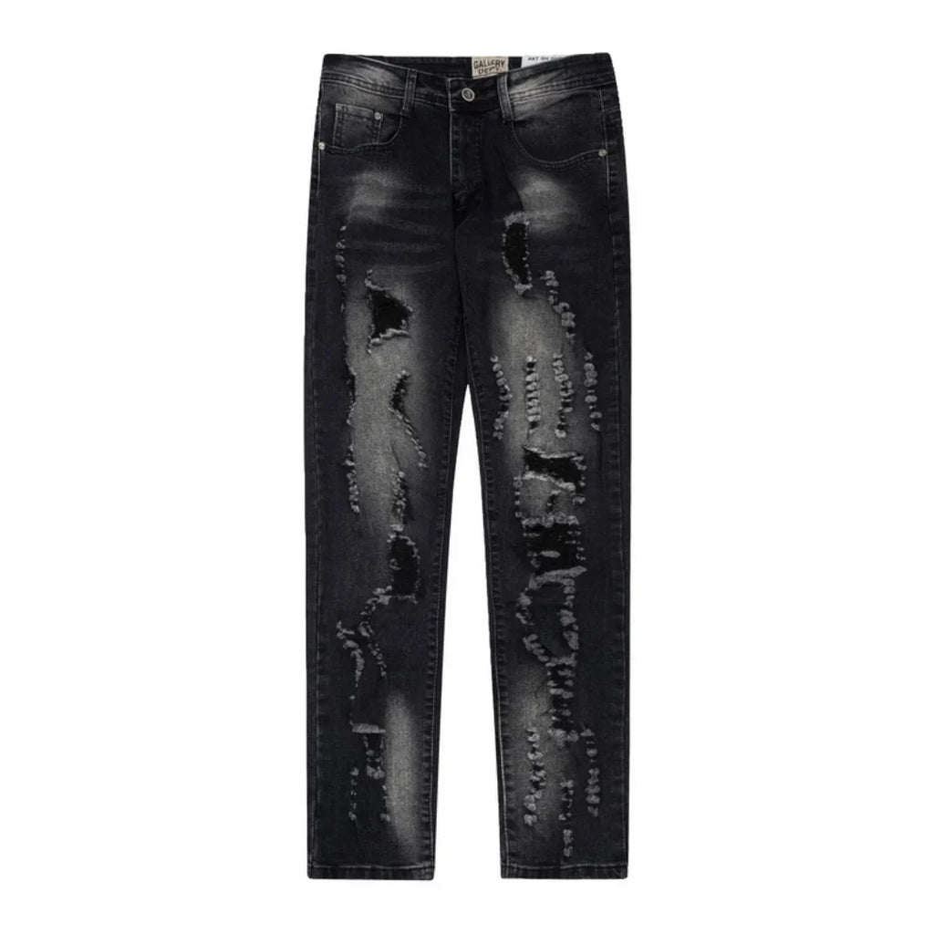 Gallery Dept. Bemalte Jeans: Einzigartiger Streetwear Denim mit Künstlerischen Details