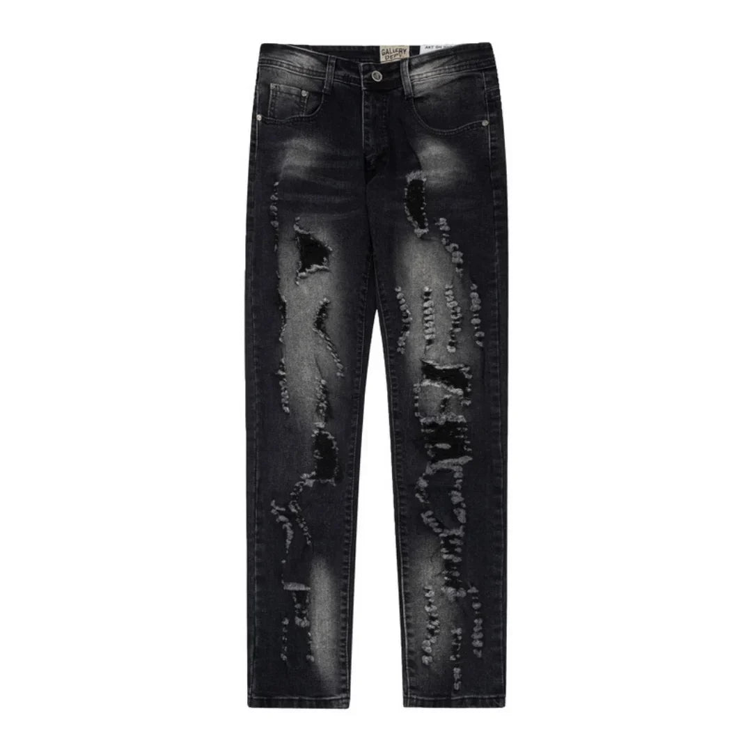 Gallery Dept. Bemalte Jeans: Einzigartiger Streetwear Denim mit Künstlerischen Details