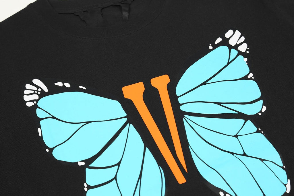 Exklusives V-LONE Schmetterling T-Shirt – Statement Streetwear Baumwoll-Shirt für Individualisten