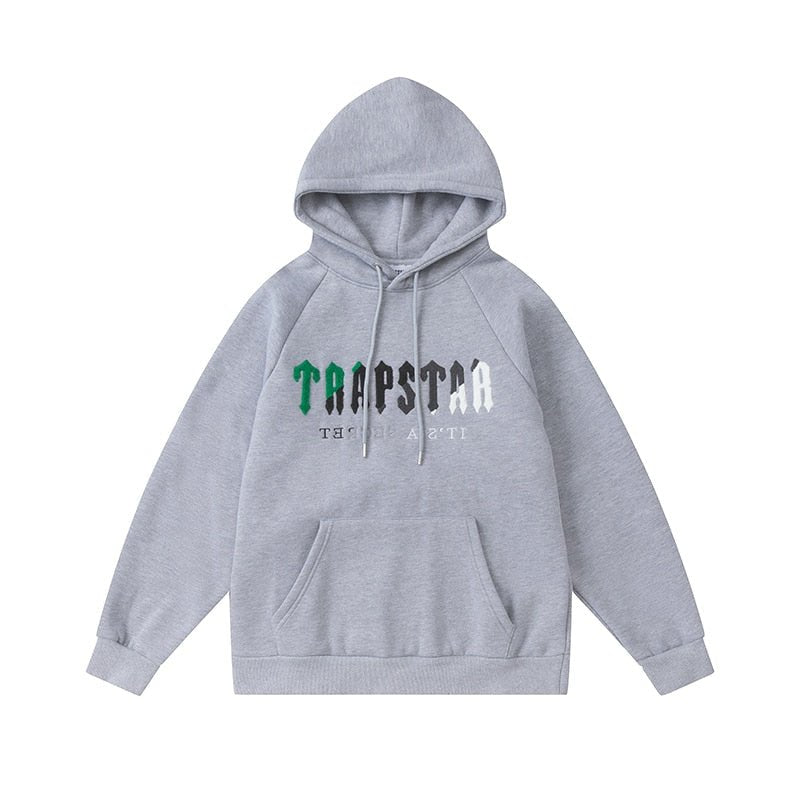 Stylischer Trapstar Decoded Grauer Trainingsanzug für Herren – Bequem, Modern und Vielseitig
