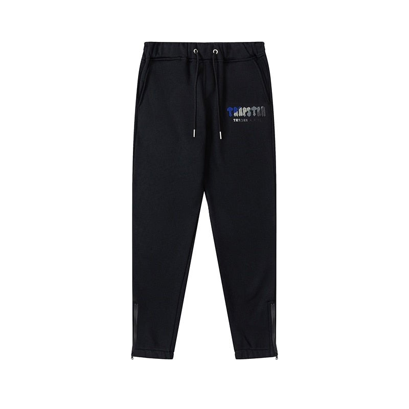Trapstar Decoded Schwarz-Blau Chenille Trainingsanzug – Stilvoll, Bequem, Urban