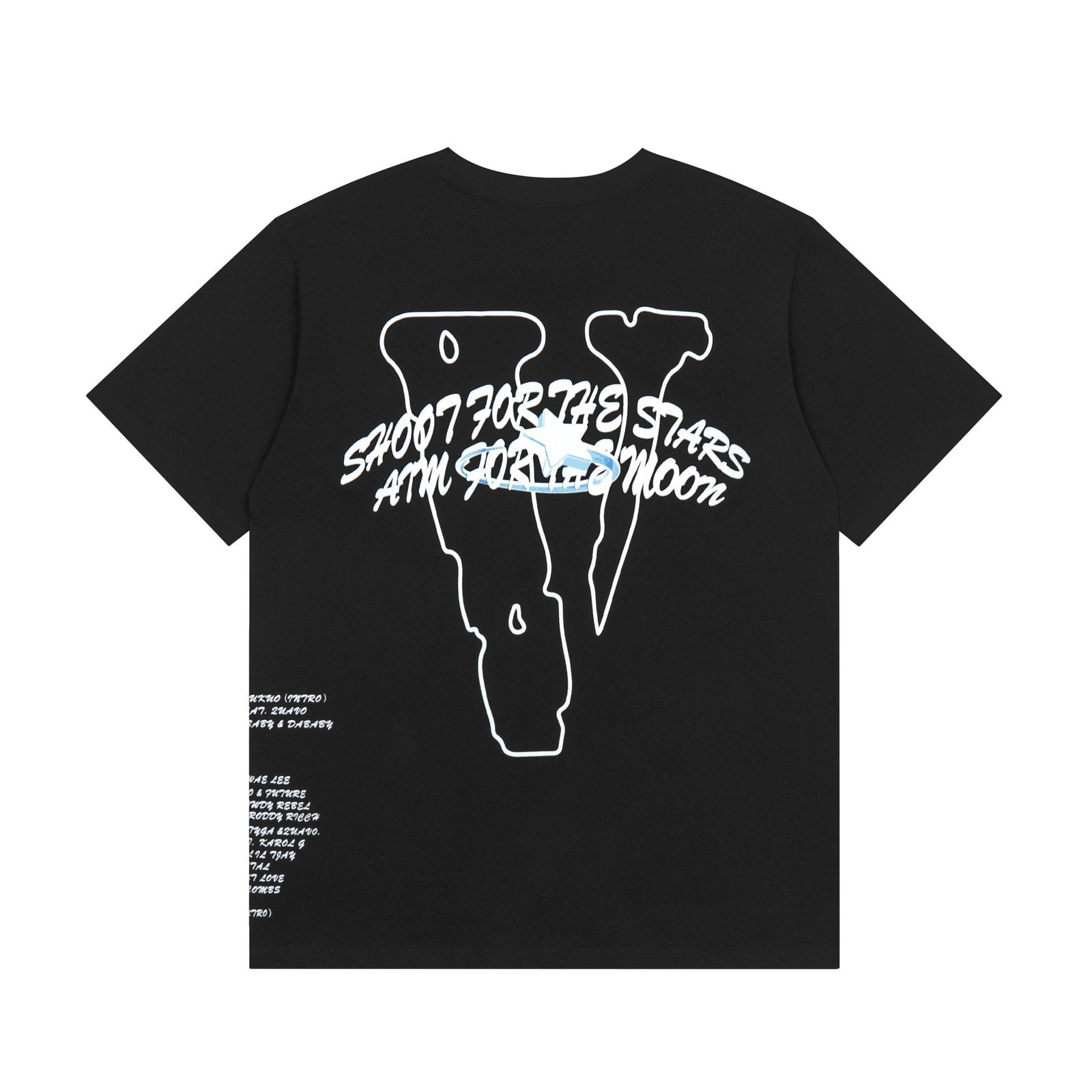 V-LONE Rose Streetwear T-Shirt Unisex Baumwolle Schwarz Komfortabel Stylisch Design