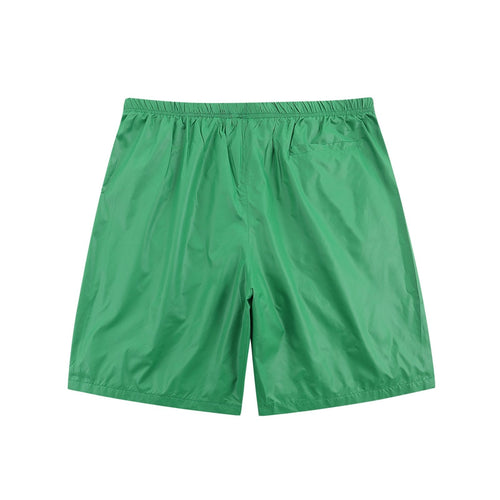 Luxuriöse Palm Angels Grüne Badeshorts mit ikonischem Logo-Print für Herren
