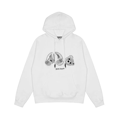 Palm Angels Luxus Bären Hoodie – Hochwertiger Urban Streetwear Kapuzenpullover