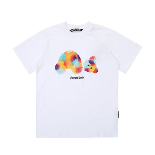 Palm Angels Polichromatic Bear T-Shirt – Stylisches Bären-Design, Premium Baumwolle, Urban Fashion