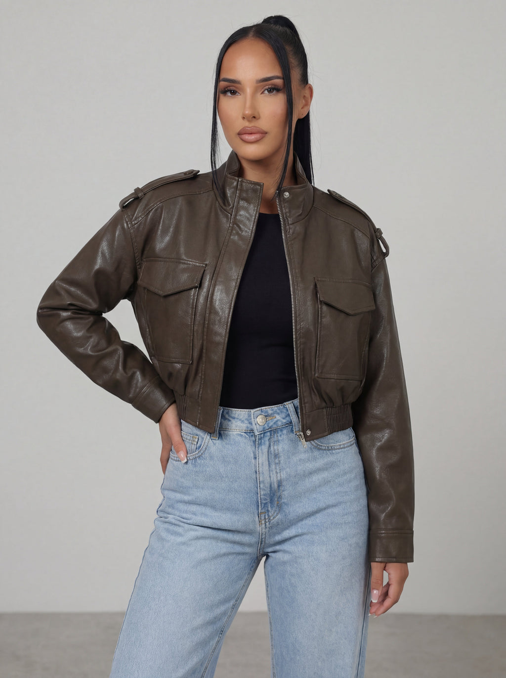 Zarel Leather Jacket