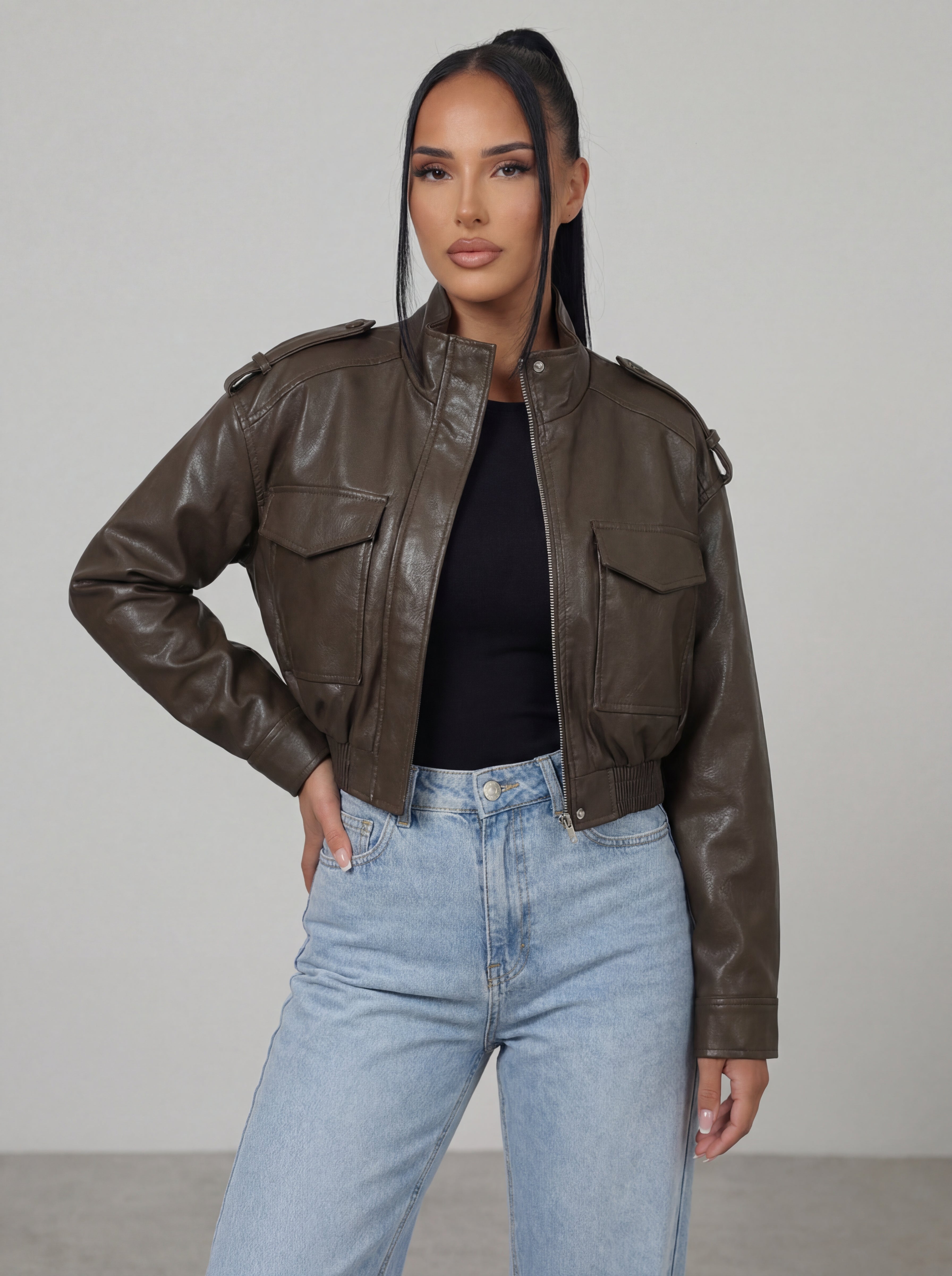 Zarel Leather Jacket