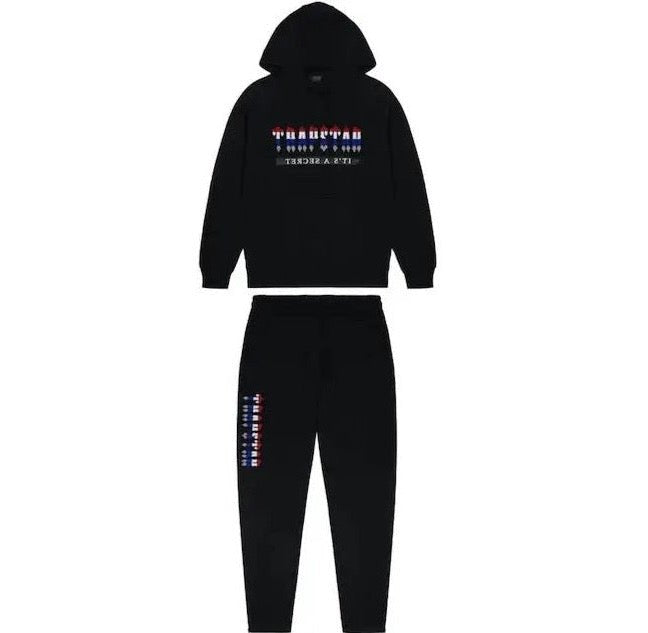 Trapstar Secret Decoded Schwarzer Premium Trainingsanzug – Exklusiver Urbaner Look