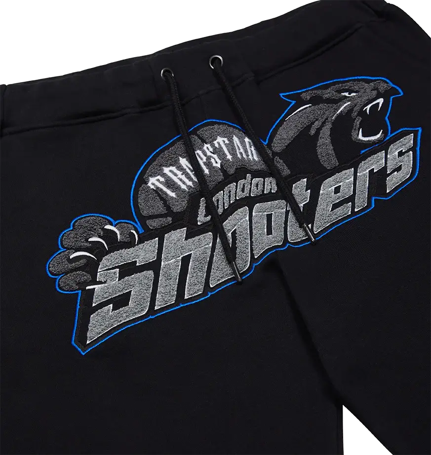 Trapstar London Shooters Schwarz-Blauer Trainingsanzug: Stylisch, Bequem, Urban Fashion Must-Have
