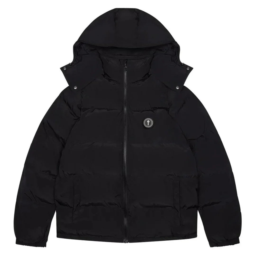 Trapstar Black Irongate Abnehmbare Jacke – Vielseitiger Streetwear-Stil für Herren