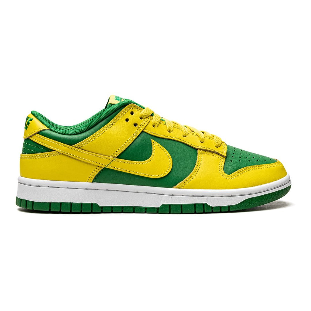 Nike Dunk Low „Reverse Brazil“ Limitiert Sneaker Grün Gelb Leder Basketballschuh