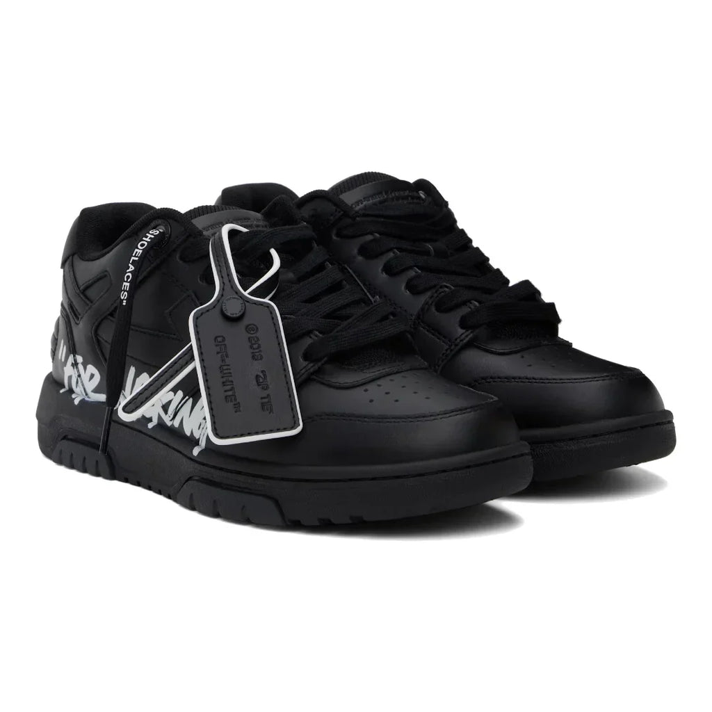 OFF-WHITE Out Of Office Schwarze High-Fashion Sneakers – Stilvoller Streetwear Komfort